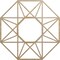 Ekena Millwork Guardian Wood Fretwork Pierced Ceiling Medallion, Hickory, 24"OD x 9 3/8"ID x 1/4"T CMWP24X24X0250GDHI - alternate 1